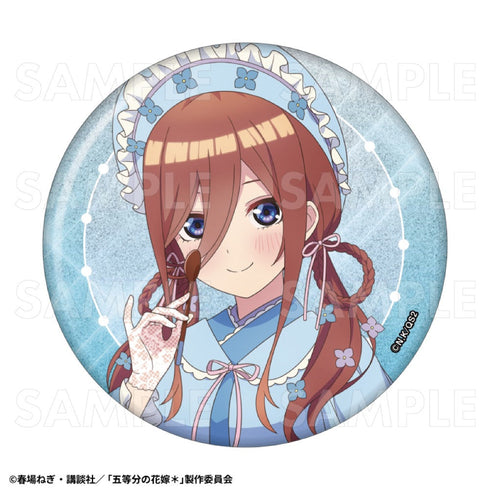 『五等分の花嫁*』和パフェドレスVer. 76mmグリッター缶バッジ 中野三玖